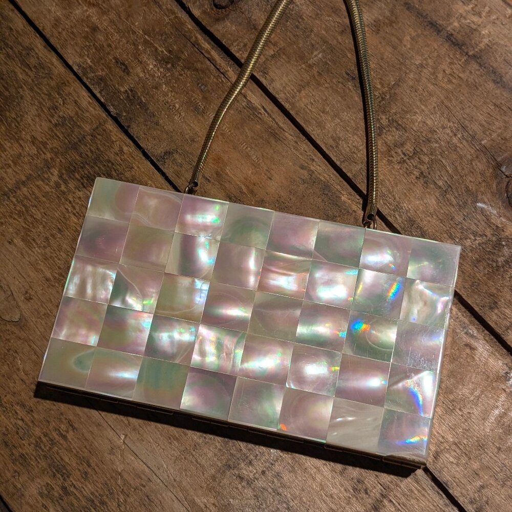 Vintage Mother of Pearl Minaudière